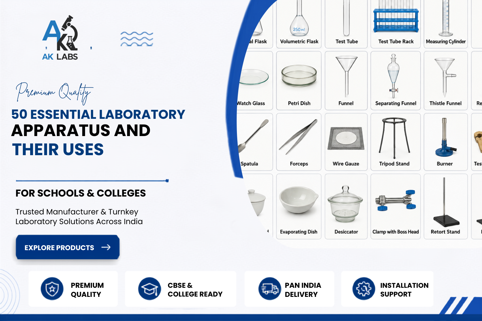 50 Essential Laboratory Apparatus and Their Uses