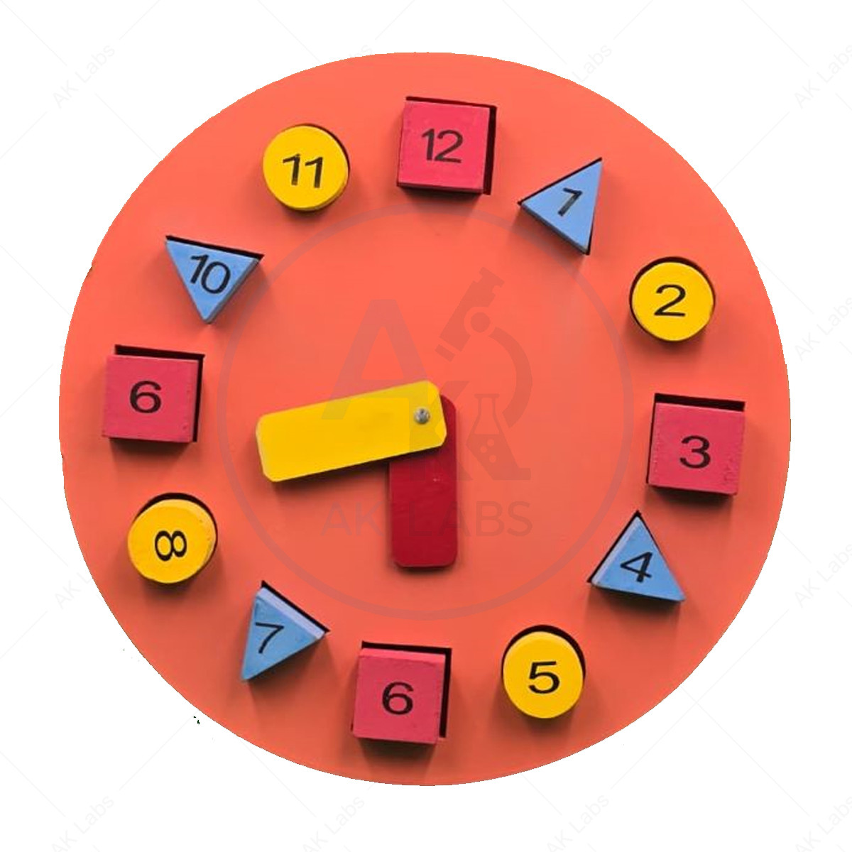 Dummy Clock for Teaching Reading of Time (Wooden)