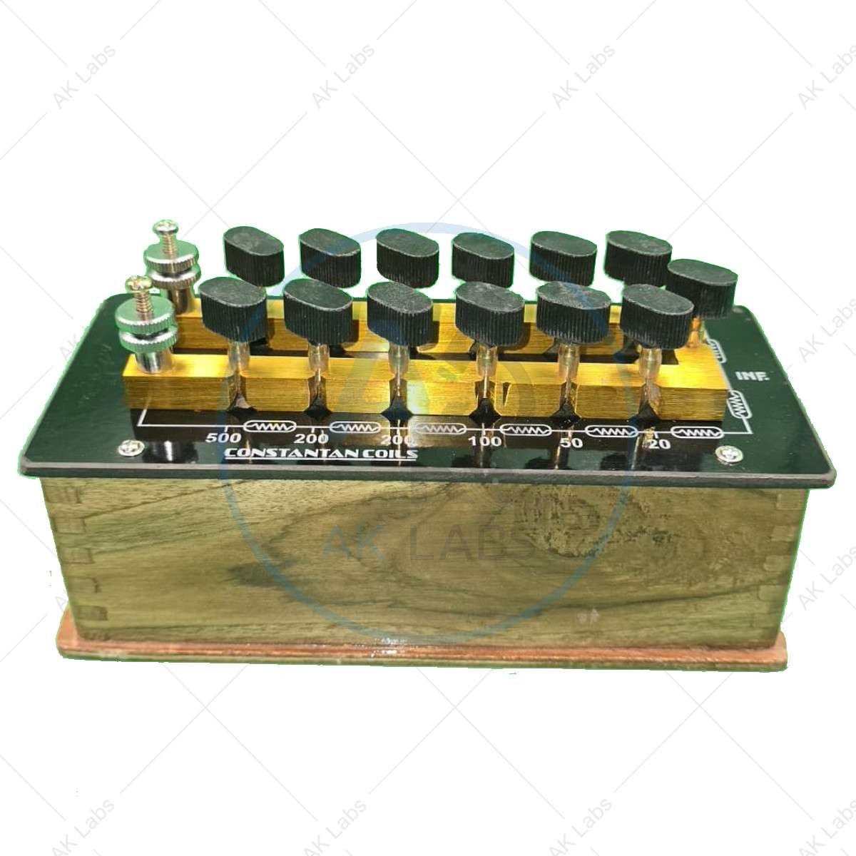 Resistance Box (Brass Plug Type, Constantan Coil)