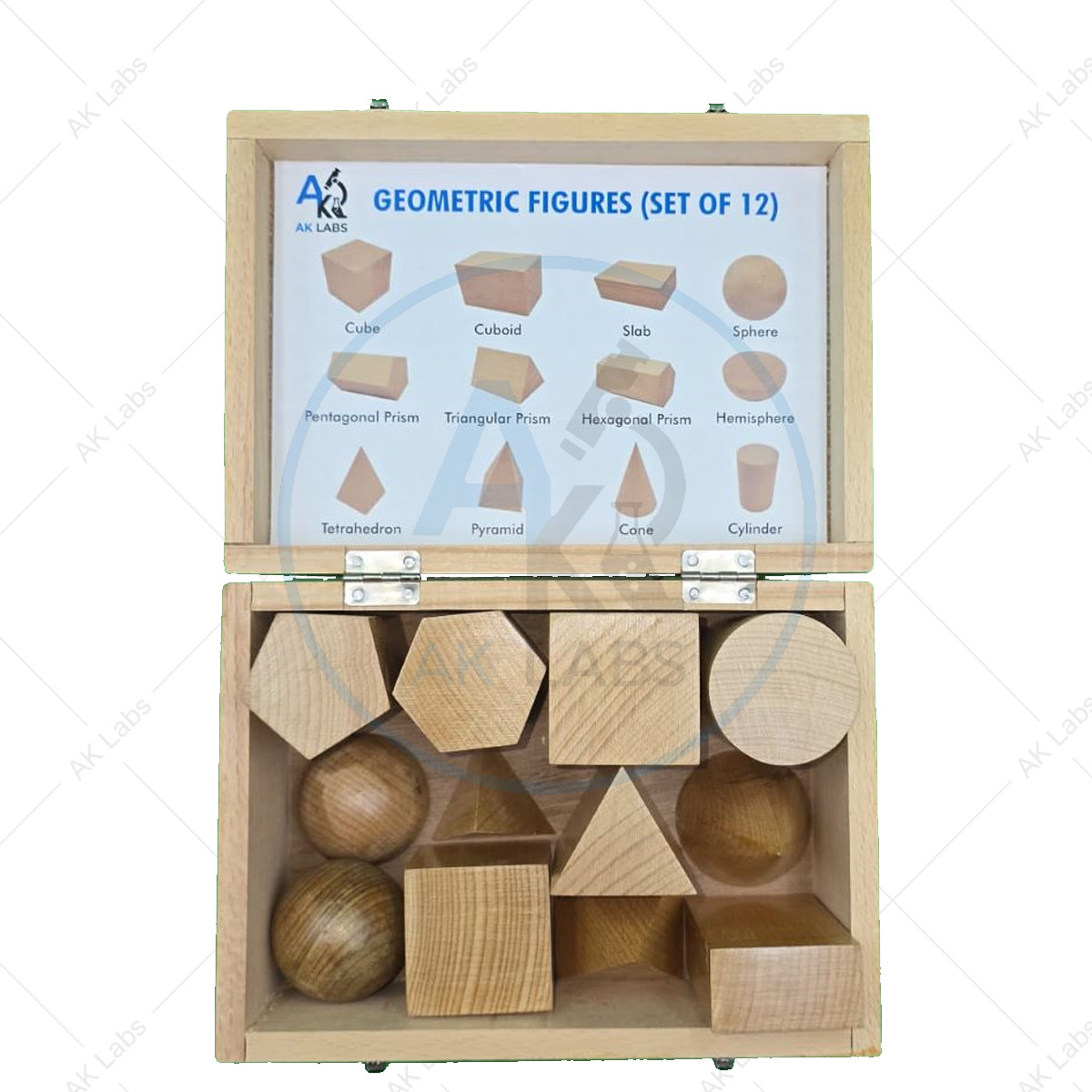 Solid Shapes (Set of 12 figures) Wooden