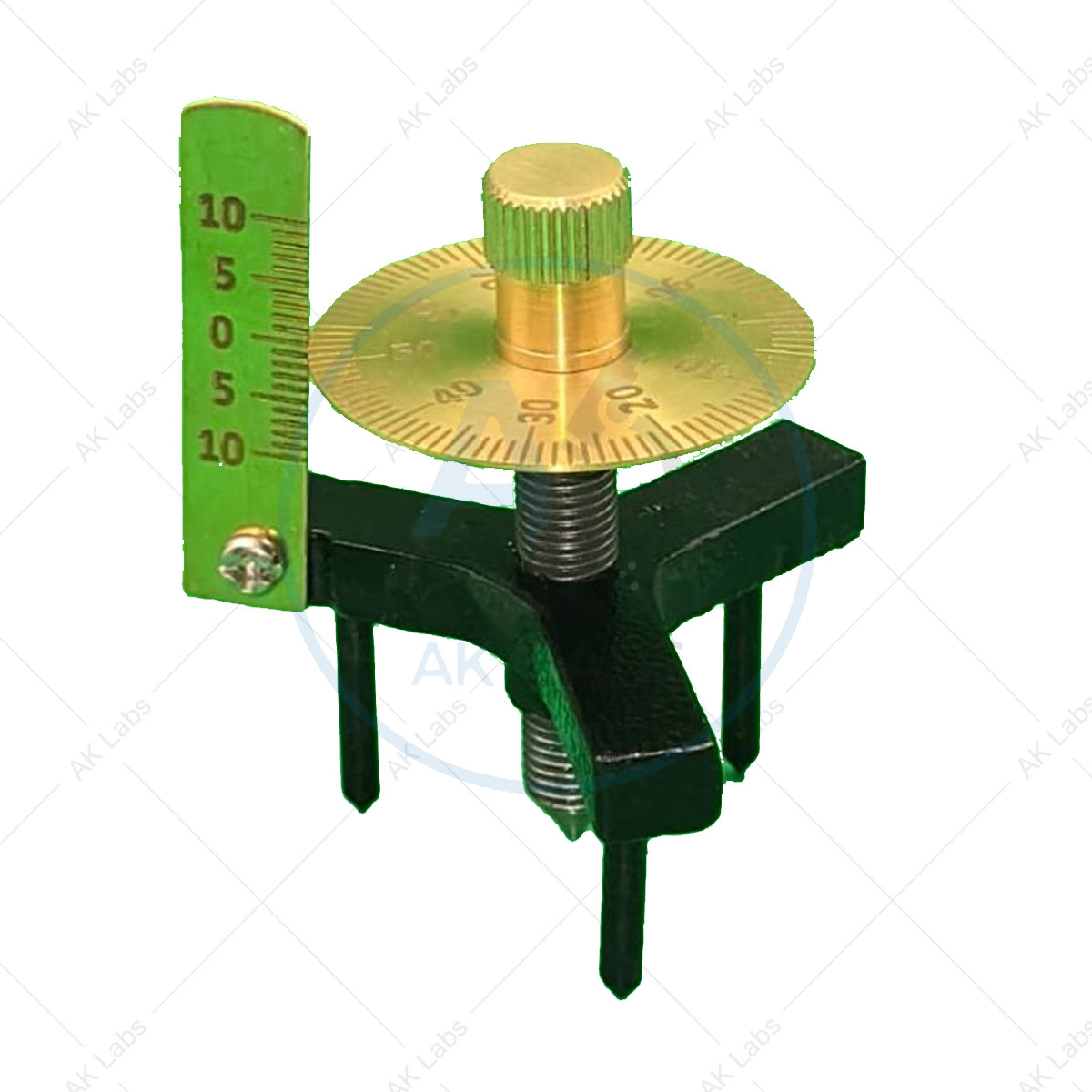 Spherometer, Brass Single Disc (L.C. 0.01 mm)
